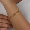 Pulseira Colorida - Banhada a Ouro 18k
