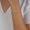 Pulseira Coração - Banhada a Ouro 18k