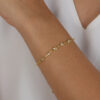 Pulseira Estrelinhas com Zircônias Brancas - Banhada a Ouro 18k