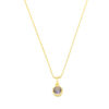 Conjunto Clássico com Pedra Roxa - Banhada a Ouro 18k - Image 4