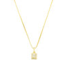 Conjunto Retangular Cristal - Banhado a Ouro 18k - Imagem 4