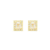 Conjunto Retangular Cristal - Banhado a Ouro 18k - Imagem 3