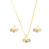 Conjunto Leque - Banhada a Ouro 18k
