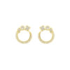 Conjunto Círculo Dourado com Zircônias Geométricas - Banhado a Ouro 18k - Image 3